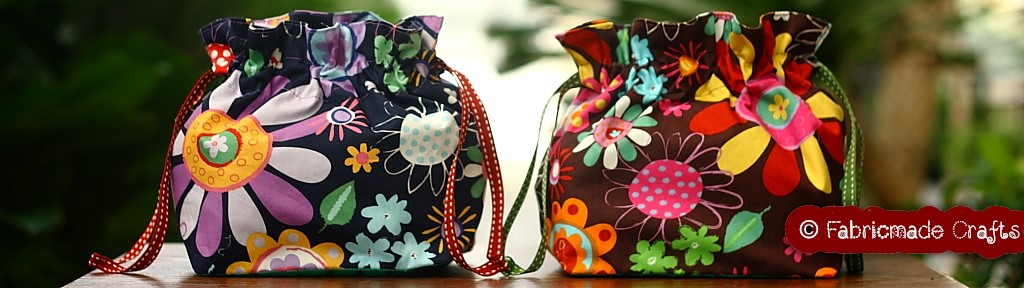 Fabricmade Crafts Drawstring Bag (Square-Base)